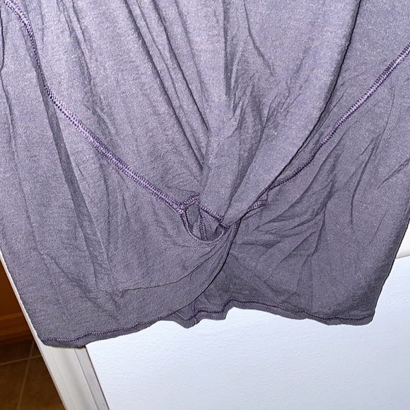 Slate grey lululemon crop/muscle tank - Picture 4 of 4